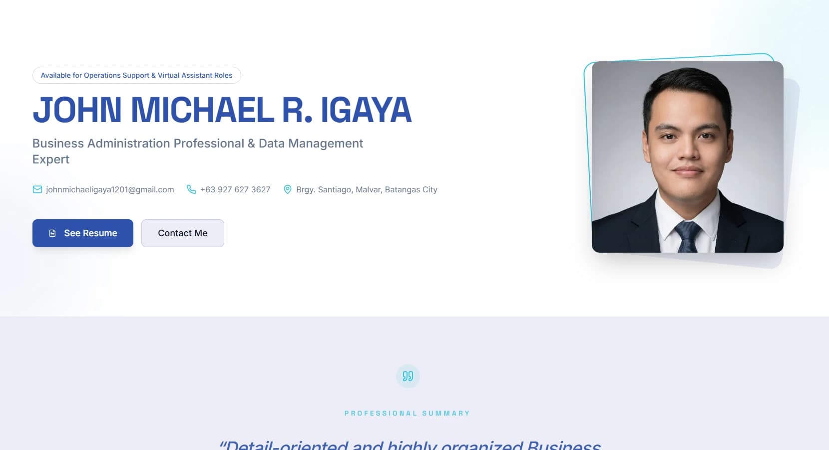 JM Igaya Portfolio
