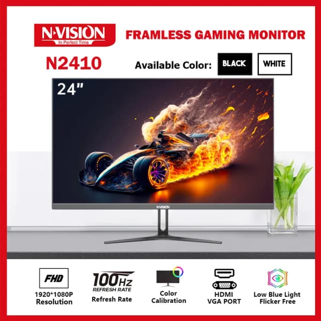 Nvision 24 Inch 100Hz Frameless Gaming Monitor