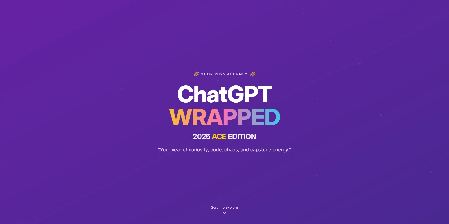ChatGPT Wrapped